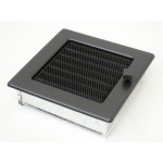 Krbová mřížka 170 x 170 grafit s žaluzií KRATKI