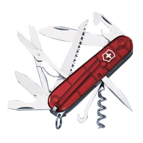 Victorinox HUNTSMAN červený průhledný