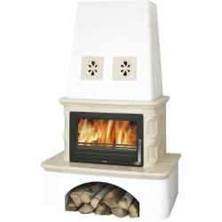 Kachlová kamna ABX Laponie s výměníkem 10,5kW, písková