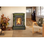 Kachlová kamna ABX Marina exklusive, kachlový sokl, Zelená