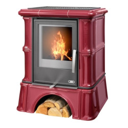 Kachlova kamna ABX Bavaria kachlový sokl, Bordo