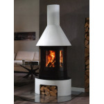 Krbová kamna ABX Vermont bílý plech