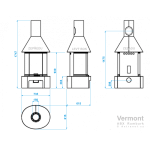 Krbová kamna ABX Vermont bílý plech