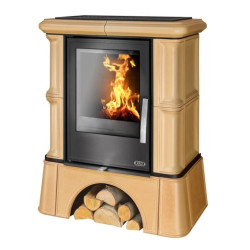 Kachlová kamna ABX Bavaria kachlový sokl, Naturbraun