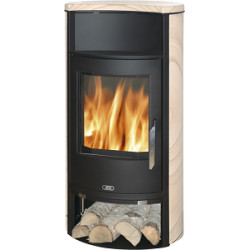 Krbová kamna ABX Pori 7 Aqua s TV, pískovec