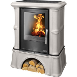 Kachlová kamna ABX Bavaria kachlový sokl, Ahornweiss