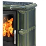 Kachlova kamna ABX Bavaria kachlový sokl, Flaschengrün