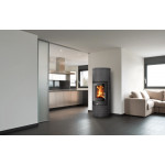 Kachlová Krbová kamna ABX Galie hämatit