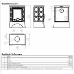 Kachlová kamna ABX Helvetia LP I litinová vložka, Zelená