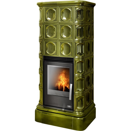 Kachlová kamna ABX Kaledonie Zelená