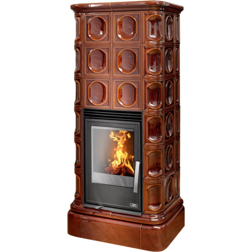 Kachlová kamna ABX Kaledonie Hnědá