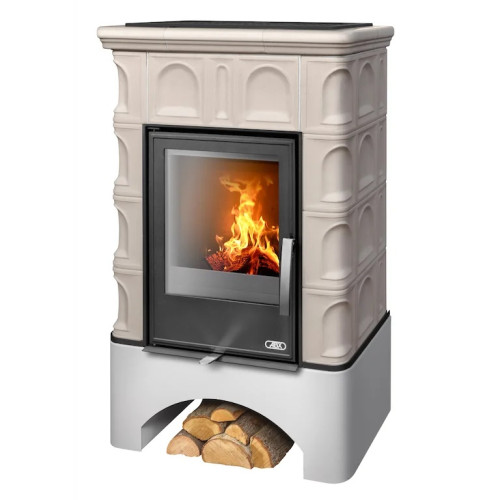 Kachlová kamna ABX Britania rovný sokl, Ahornweiss