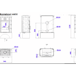 Kachlová kamna ABX Britania rovný sokl, Perle
