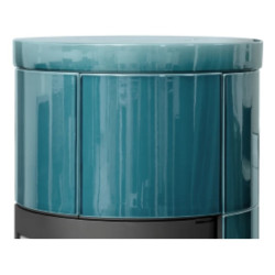 Kachlová Krbová kamna ABX Galie aquamarin