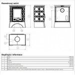 Kachlová kamna ABX Helvetia hnědá