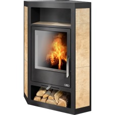 Rohová krbová kamna ABX Lahti keramika