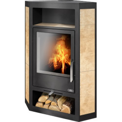 Rohová krbová kamna ABX Lahti keramika