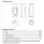 Krbová kamna ABX Oregon s akumulací bílý plech