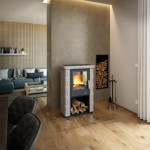 Kachlová Krbová kamna ABX Sardinie ahornweiss