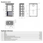 Kachlová Krbová kamna ABX Sardinie ahornweiss