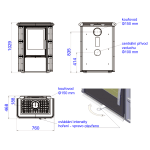 Kachlová kamna ABX Sicilia ahorn