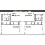 Kachlový sporák ABX velký hnědý, pravý