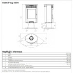 Krbová kamna ABX Tartu 5 otočný, černý plech