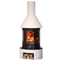 Krbová kamna ABX Vermont bílý plech