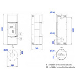 Kachlová Krbová kamna ABX Verona Mastek