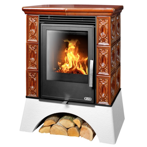 Kachlová kamna ABX Helvetia hnědá