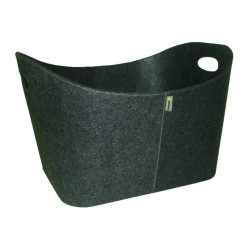 Koš na dřevo Aduro BASELINE 4 šedý plstěný