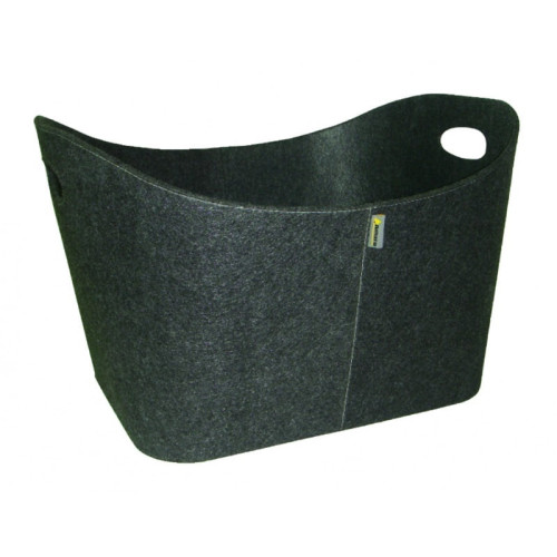 Koš na dřevo Aduro BASELINE 4 šedý plstěný