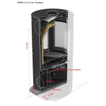 Krbová kamna ADURO 17.1 LUX WHITE