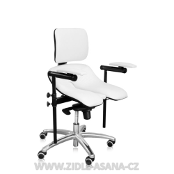 Ergonomická židle Ásana Medic Dent Ekokůže, White
