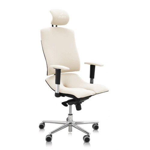 Ergonomická židle Ásana Architekt Textil White Pearl 