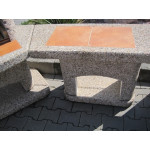 Zahradní krb Norman ATLAS bez douzovací nástavby rohová sestava