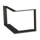 Zazdívací rámeček 1x90° hloubka 60mm, černý BeF Therm (V) 10 CP/CL 