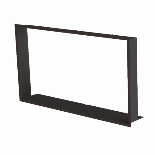 Zazdívací rámeček 1x90° hloubka 80mm, černý, BeF Therm (V) 10, V 12, V 14 