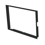 Zazdívací rámeček 1x90° hloubka 80mm, černý, BeF Twin (V) 10 II 