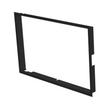 Zazdívací rámeček 1x90° hloubka 80mm, černý, BeF Twin (V) 10 II 