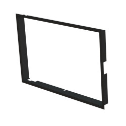 Zazdívací rámeček 1x90° hloubka 80mm, černý, BeF Twin (V) 10 II 