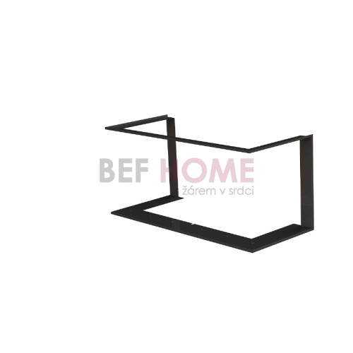 Zazdívací rámeček 1x90°černý BeF Trend V10C 