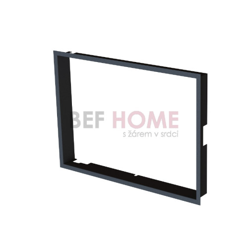 Zazdívací rámeček 1x90° černý BeF Aquatic WH (V) 80, (V) 85 