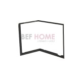Zazdívací rámeček 1x90° černý BeF Flat 6 L 