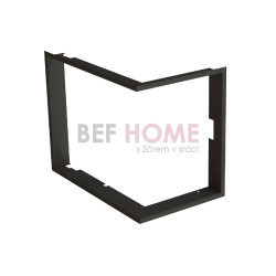 Zazdívací rámeček 1x90° černý BeF Aquatic WH (V) 60 CP/CL/, (V) 65 CP/CL
