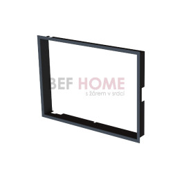 Zazdívací rámeček 1x90° černý BeF Aquatic WH (V) 60, (V) 65 