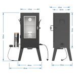 Browin Elektrická udírna s generátorem kouře DragON E101 70L