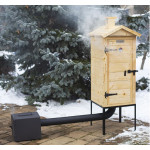 Browin Dřevěná udírna s ohništěm 100 cm 