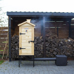 Browin Dřevěná udírna s ohništěm 100 cm 