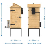 Browin Dřevěná udírna s generátorem kouře DragON  